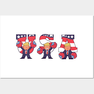 USA TRUMP CARTOON Posters and Art